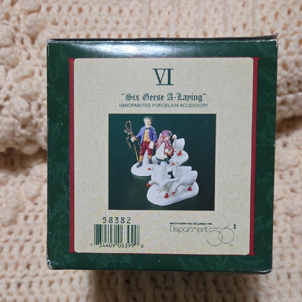 Department 56 Six Geese A-Laying Porcelain Accessory